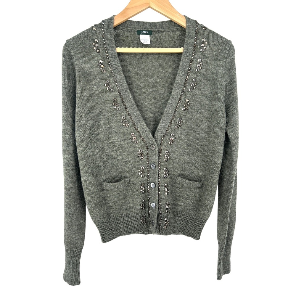 J.Crew Embellished Cardigan Sweater‎ Womens M